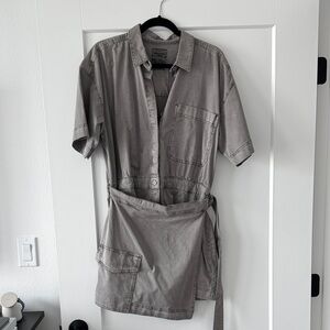 Abercrombie & Fitch Gray Utility Dress